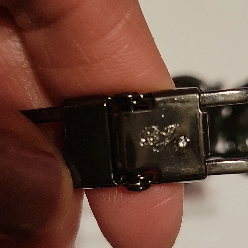 Betsey Johnson Chunky Heart Cuff Bracelet‎ 80s Punk Goth Grunge